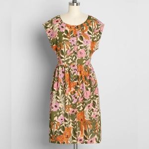 NWOT Princess Highway Tiger Print A-Line Dress